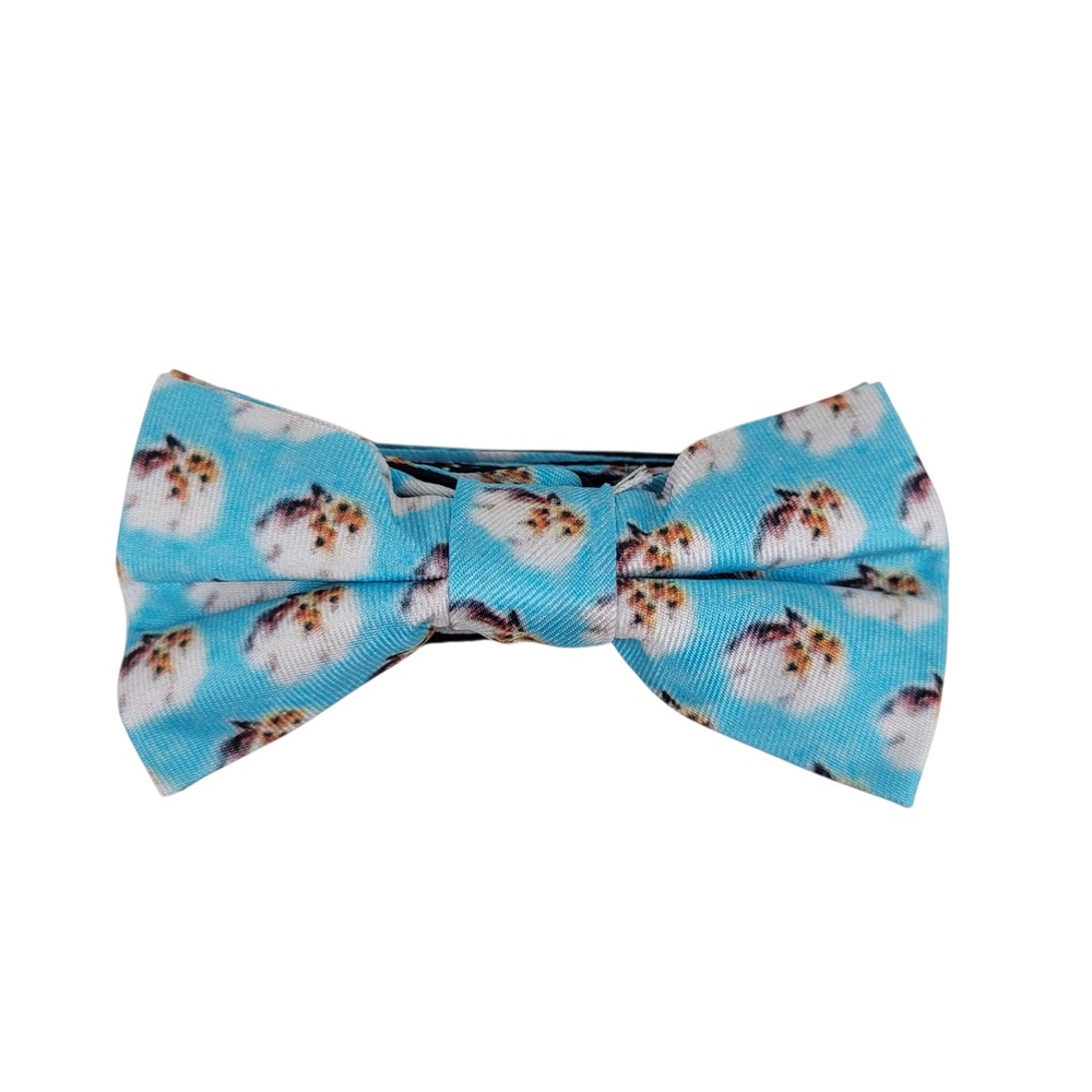 Properly Tied Colton Blue Youth Bow Tie Cotton Boll Print‎ Adjustable Pre-Tied